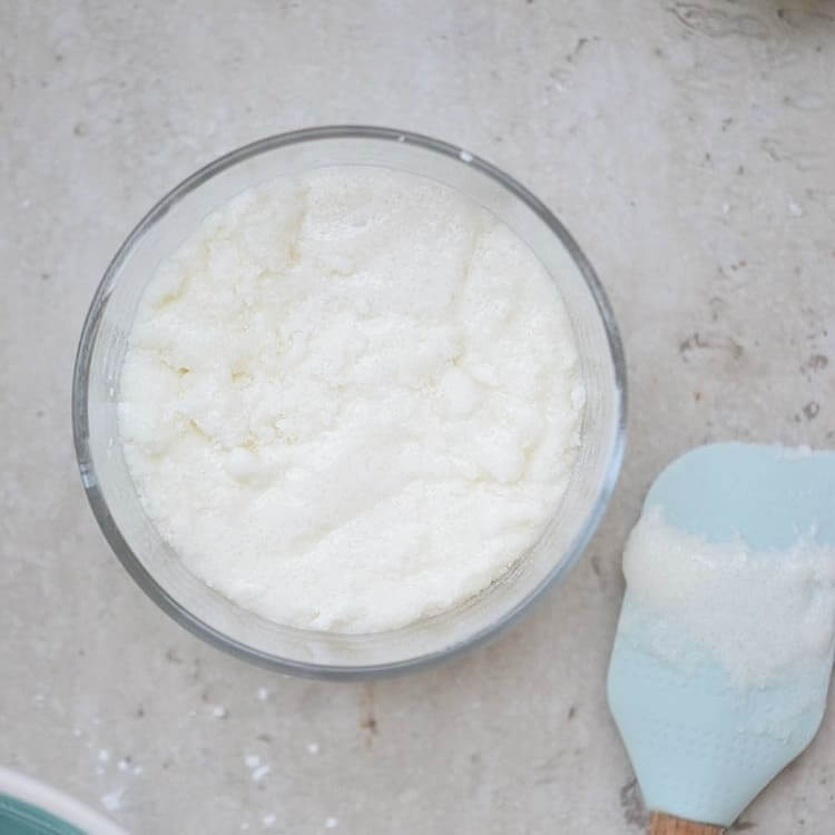 bowl of homemade tile grout scrub