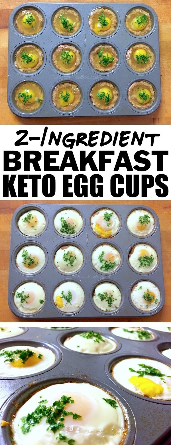 Give yourself an energy boost to start the day with these protein-packed Keto Egg Cups! Only 2 simple ingredients & ready in 20 minutes! 