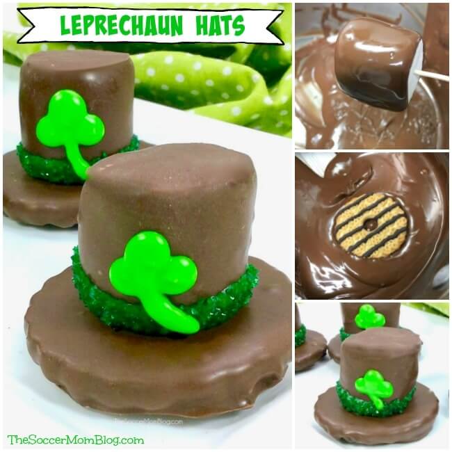 How to make chocolate covered Leprechaun Hats for St. Patricks' Day