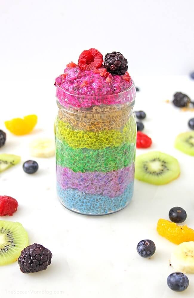 With a healthy mix of colors and flavors, this Rainbow Chia Pudding is a bright addition to any day!