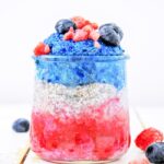 Colorful, tasty, AND healthy, this Very Berry Chia Seed Pudding is the perfect patriotic treat or nutritious breakfast!