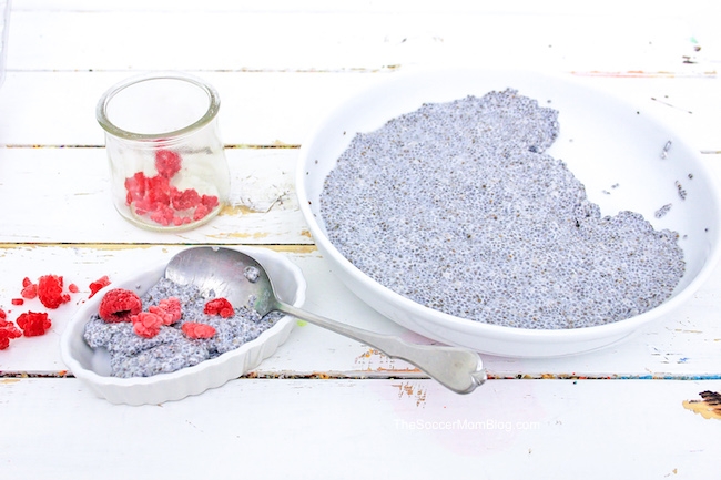 Colorful and tasty, this Red, White, and Blue Chia Seed Pudding is the perfect patriotic treat!