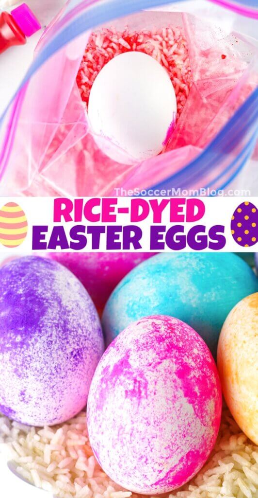 Rice Dyed Easter Eggs Pinterest Image