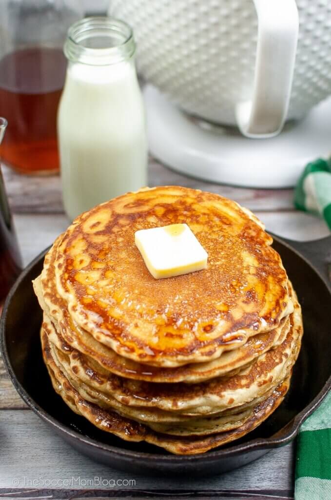 A stack of Sourdough Pancakes