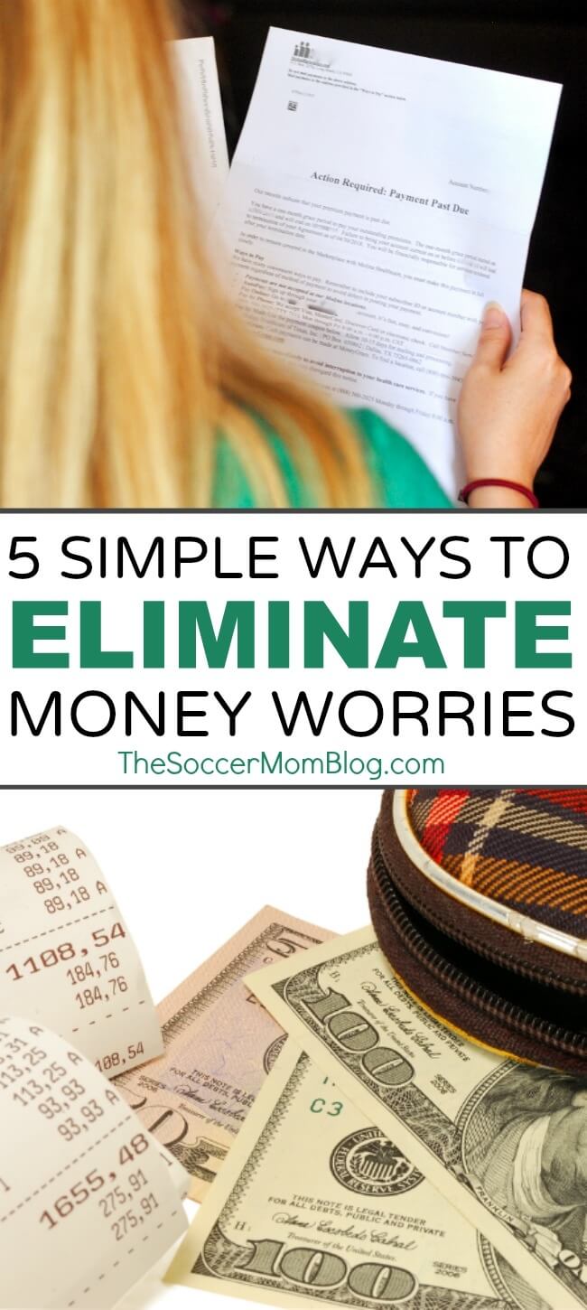 Don't let financial stress run your life! These 5 simple steps will help you stop worrying about money and start living!