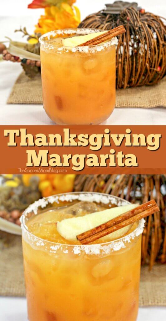 A smooth, sweet, and spicy fall themed cocktail, this Thanksgiving Margarita is a treat for the taste buds!
